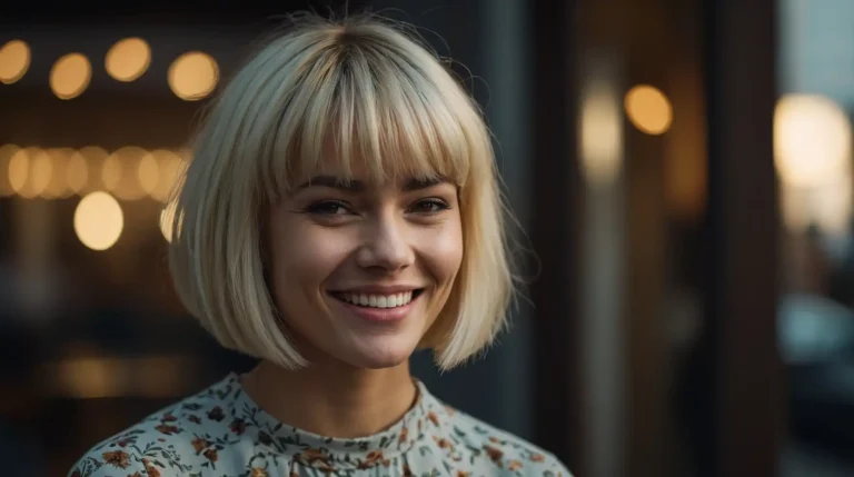 25 Beautiful Blonde Wolf Cut With Bangs