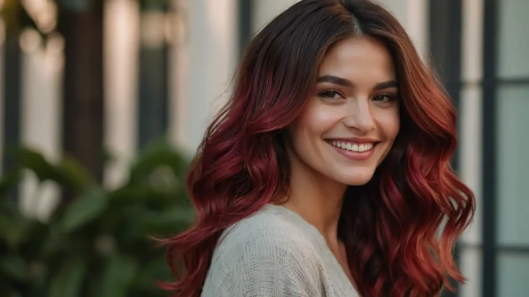 17 Cherry Cola Balayage Hair Ideas