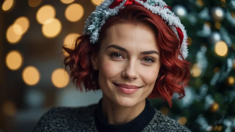 27 Christmas Hairstyles for Short Hair Women