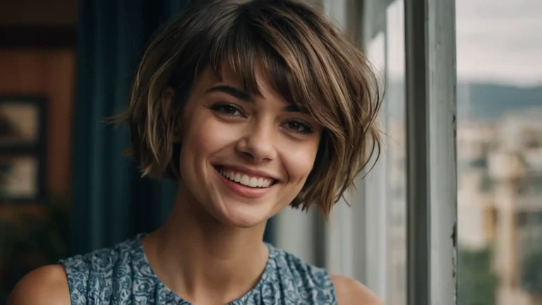 25 Short Wolf Cuts With Curtain Bangs